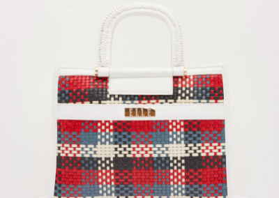 Red Weave Tote