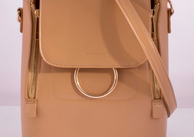 Camel Ring Detail Convertible Backpack