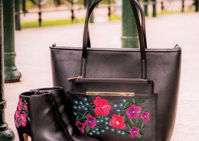 Embroidered Tote & Boot Coordination