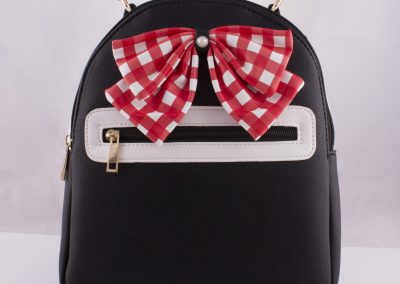 Gingham Bow Back Pack - Teen Fashion
